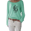 New Music Notes Casual Long Sleeve Top