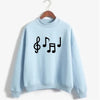 Musical Note Print Women's Sweatshirt