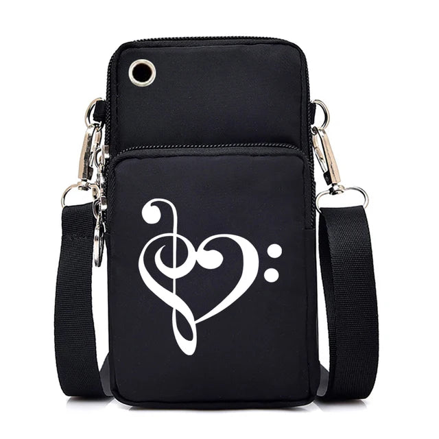 Music Print Mobile Phone Bag