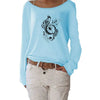 New Music Notes Casual Long Sleeve Top