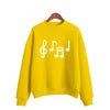 Musical Note Print Women's Sweatshirt