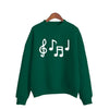 Musical Note Print Women's Sweatshirt