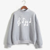 Musical Note Print Women's Sweatshirt