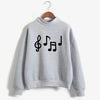 Musical Note Print Women's Sweatshirt