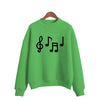 Musical Note Print Women's Sweatshirt