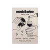 Retro Music & Wine Social Club Canvas Wall Art