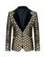 Luxurious Sequin Plaid Men's Suit Blazer