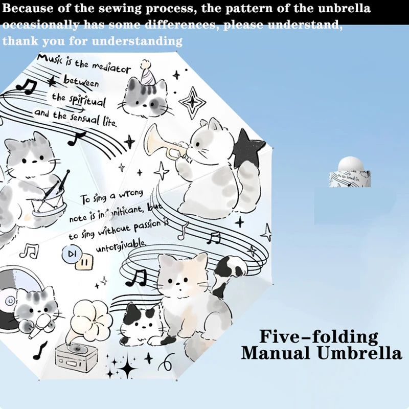 Music Cat Umbrella