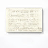 Chopin Piano Manuscript Canvas Poster Decor