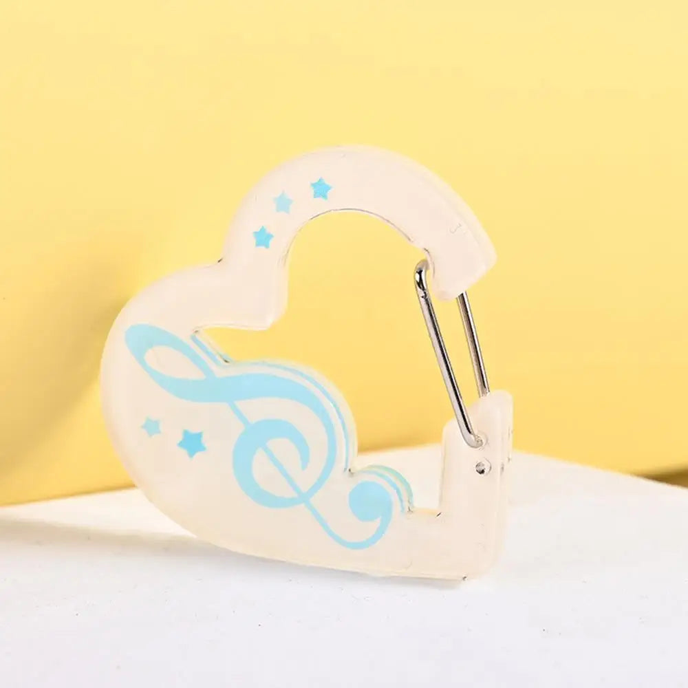 Guitar & Music Notes Acrylic Carabiner Clip