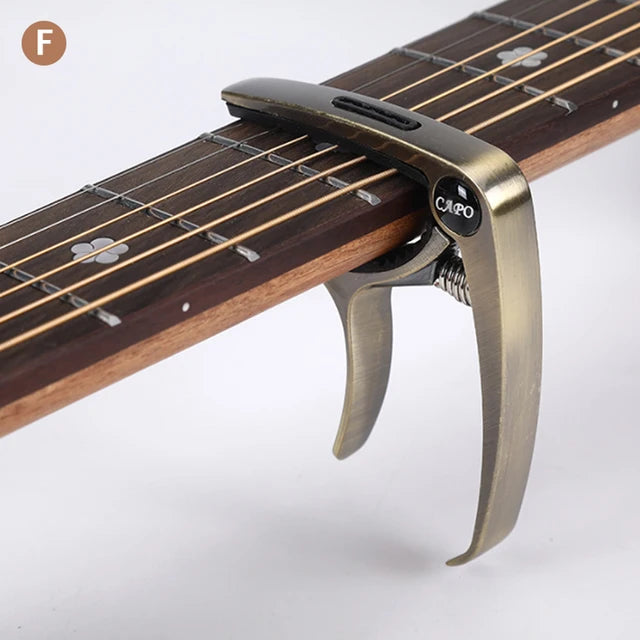Wood/Metal Guitar Pick Holder Capo
