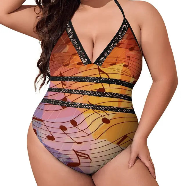 Music Series One Piece Swimsuit