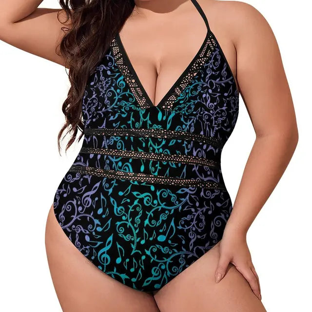 Music Series One Piece Swimsuit