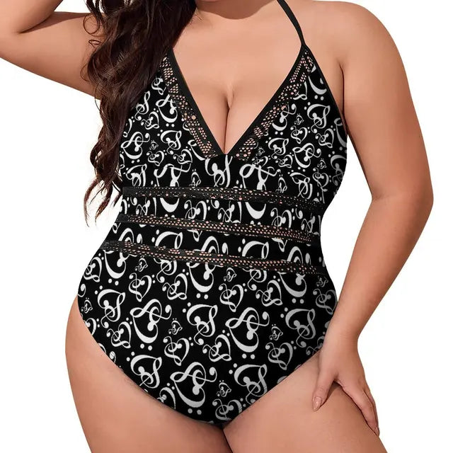 Music Series One Piece Swimsuit