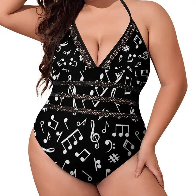 Music Series One Piece Swimsuit