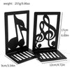 Music Notes Metal Bookend Set