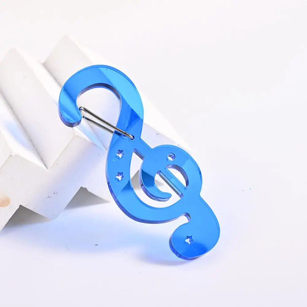 Guitar & Music Notes Acrylic Carabiner Clip