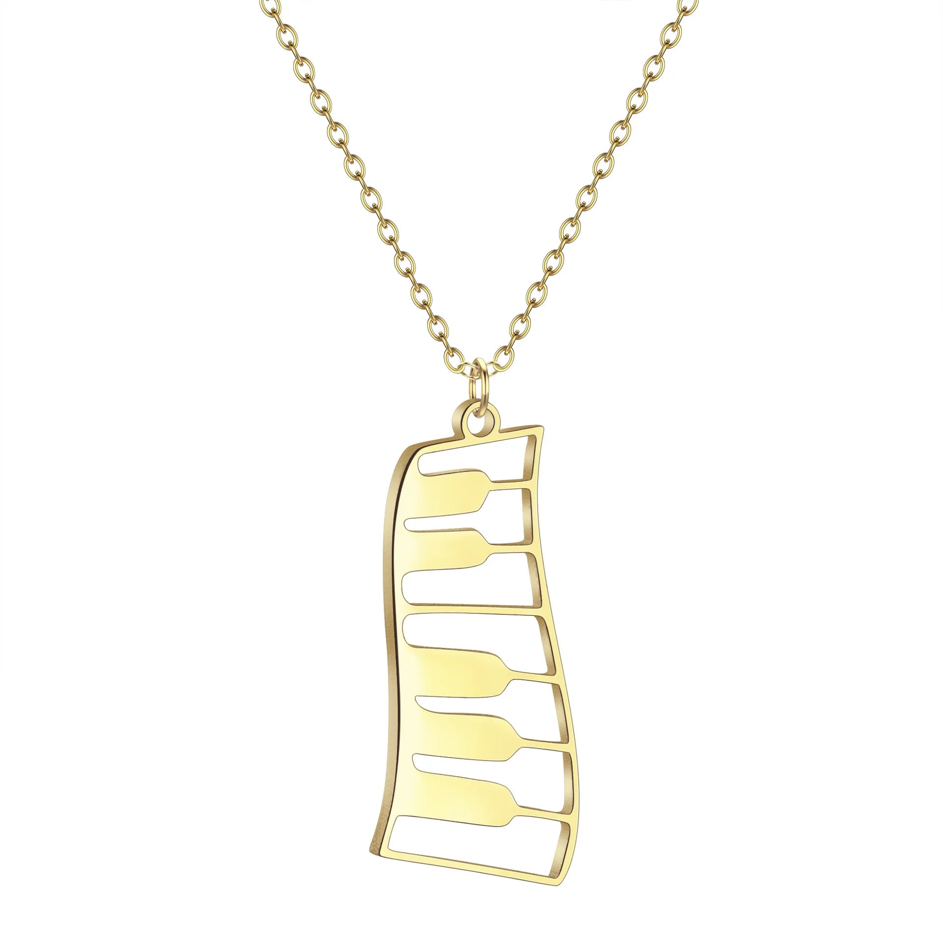 Piano Keys Pendant Necklace