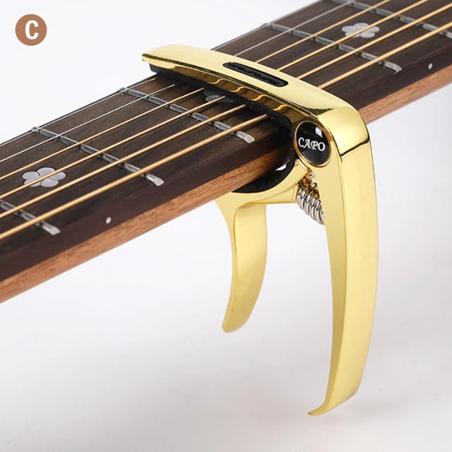 Wood/Metal Guitar Pick Holder Capo