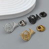 Classical French Horn Brooch Pin