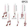 Red Music Note Christmas Tree Hanging Decoration