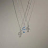 Rhinestone Treble Clef Music Note Necklace