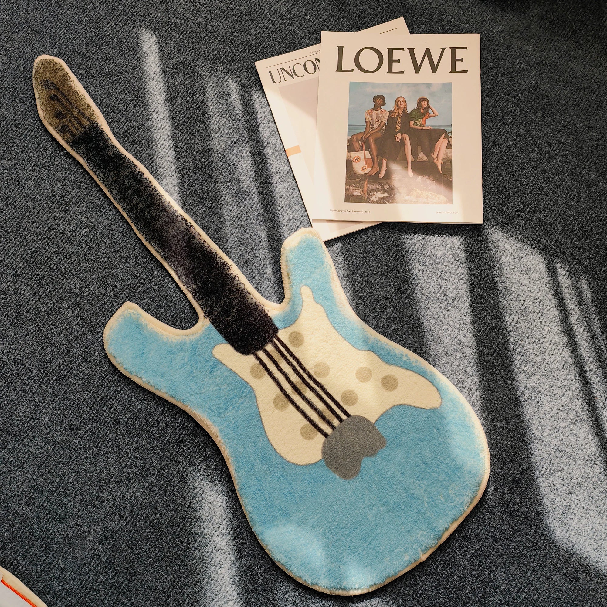 Creative Guitar Shaped Carpet