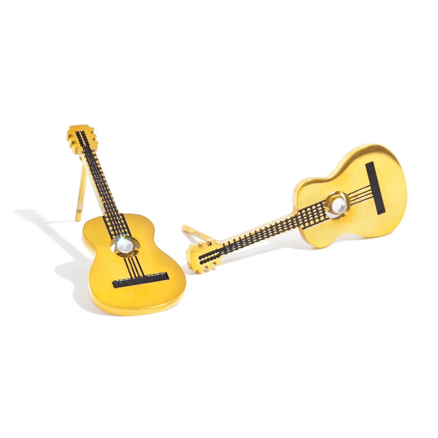 Classic Guitar Stud Earrings