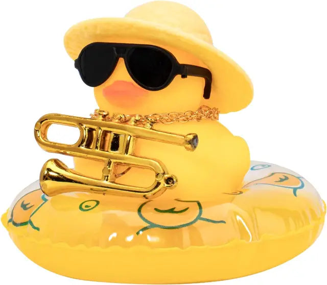 DIY Musician Duck Playing Instruments Ornament