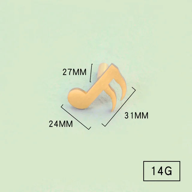 Music Note Brass Furniture Handle Knob