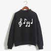 Musical Note Print Women's Sweatshirt