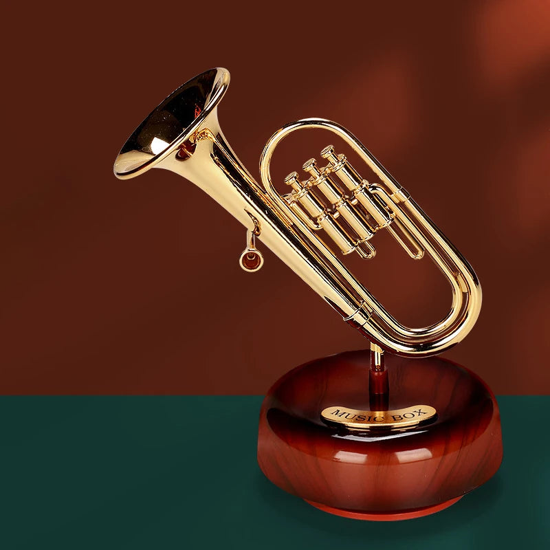 Miniature Music Instrument Rotating Music Box