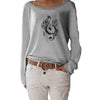 New Music Notes Casual Long Sleeve Top