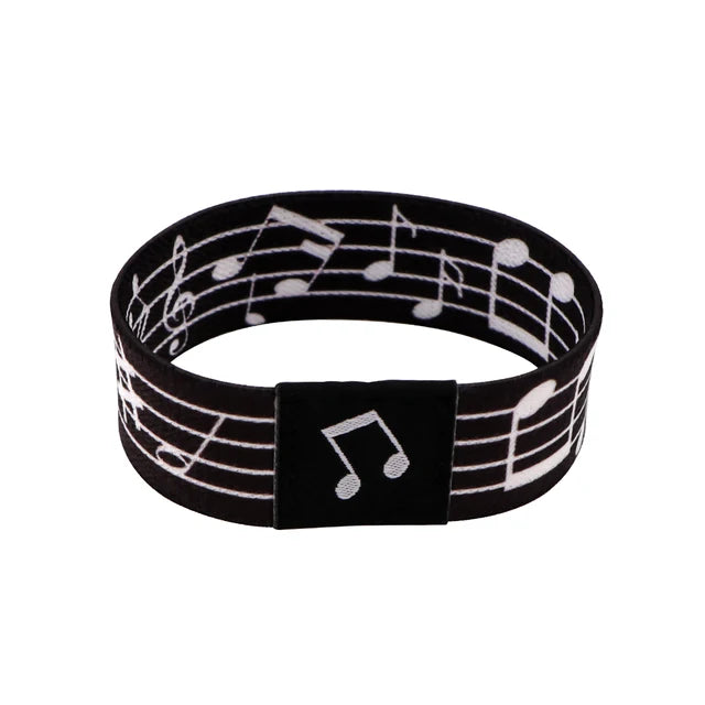 Musical Notes Elastic Wristband