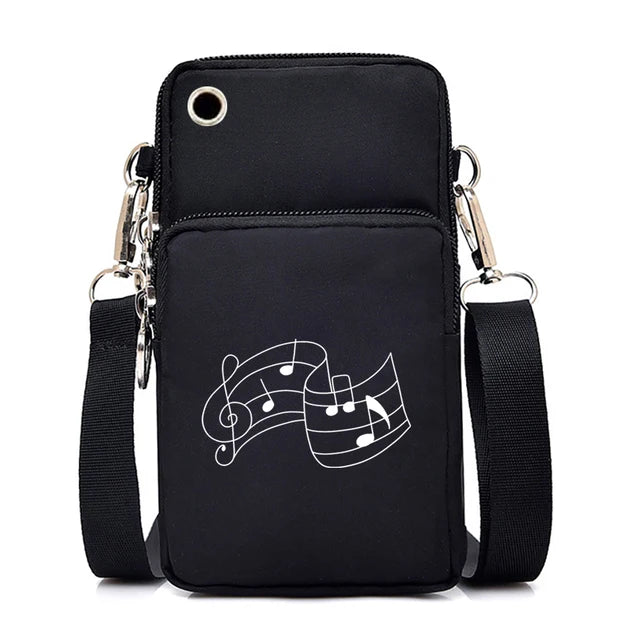 Music Print Mobile Phone Bag