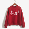 Musical Note Print Women's Sweatshirt