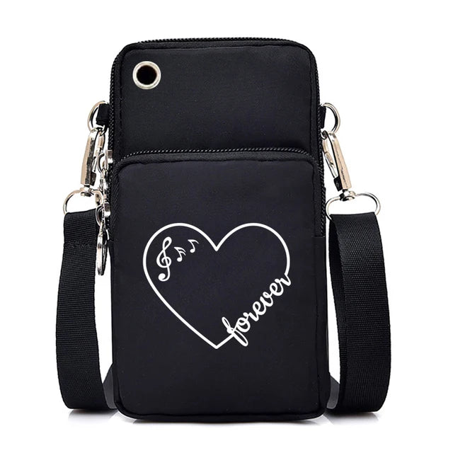 Music Print Mobile Phone Bag