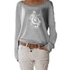 New Music Notes Casual Long Sleeve Top