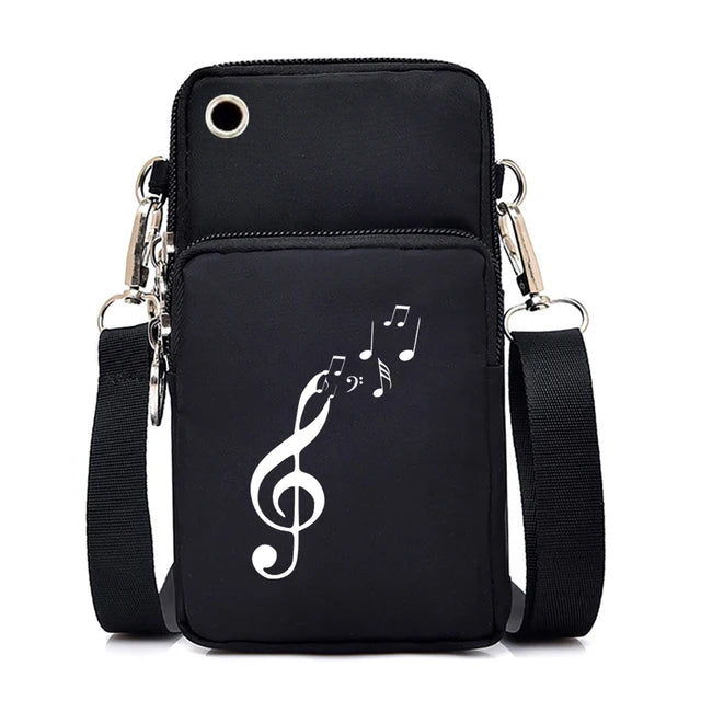 Music Print Mobile Phone Bag