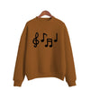 Musical Note Print Women's Sweatshirt