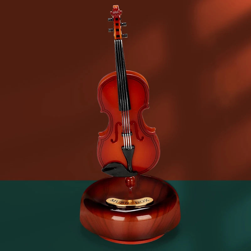 Miniature Music Instrument Rotating Music Box