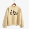 Musical Note Print Women's Sweatshirt