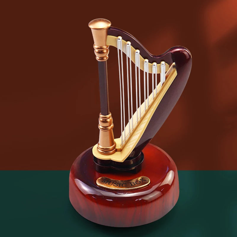 Miniature Music Instrument Rotating Music Box