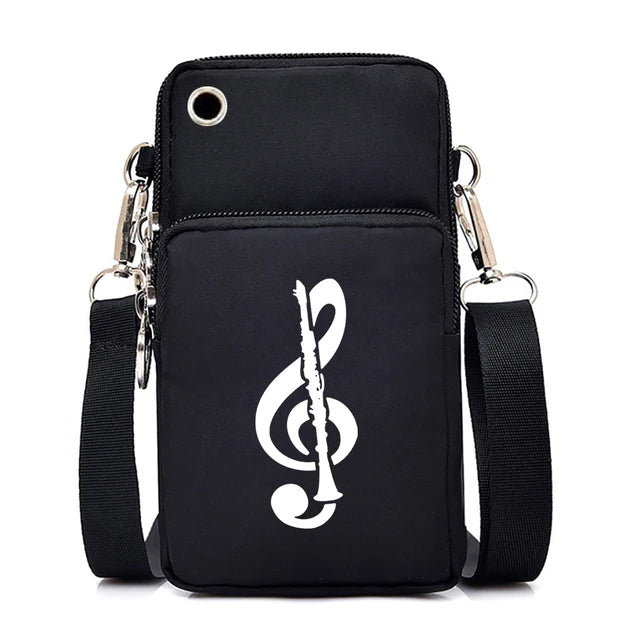Music Print Mobile Phone Bag
