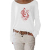 New Music Notes Casual Long Sleeve Top