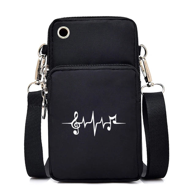 Music Print Mobile Phone Bag