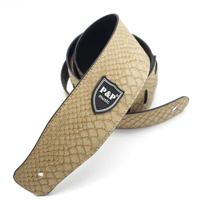 Adjustable Genuine Leather Guitar Straps