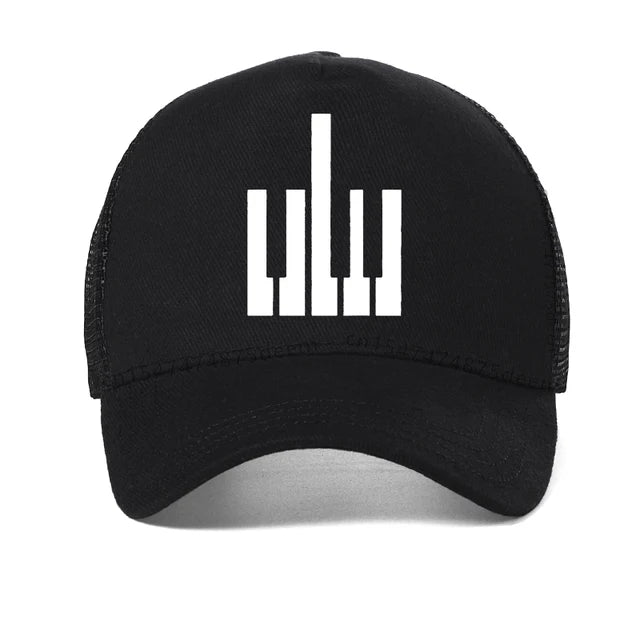 Funny Piano Keys Mesh Cap