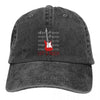 Rock Guitar Washed Baseball Cap