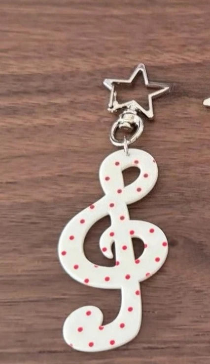 Music Treble Clef Star Carabiner Clip